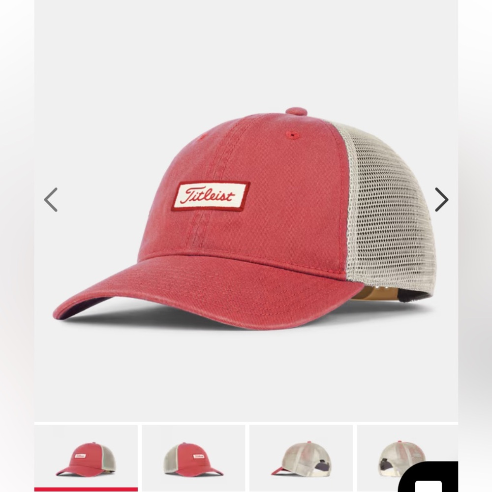 Titleist Charleston Mesh Hat UNISEX OSFM PINK BONE SNAP BACK